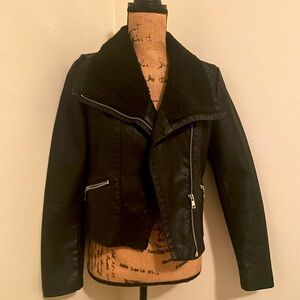 Black Moto Jacket - Small